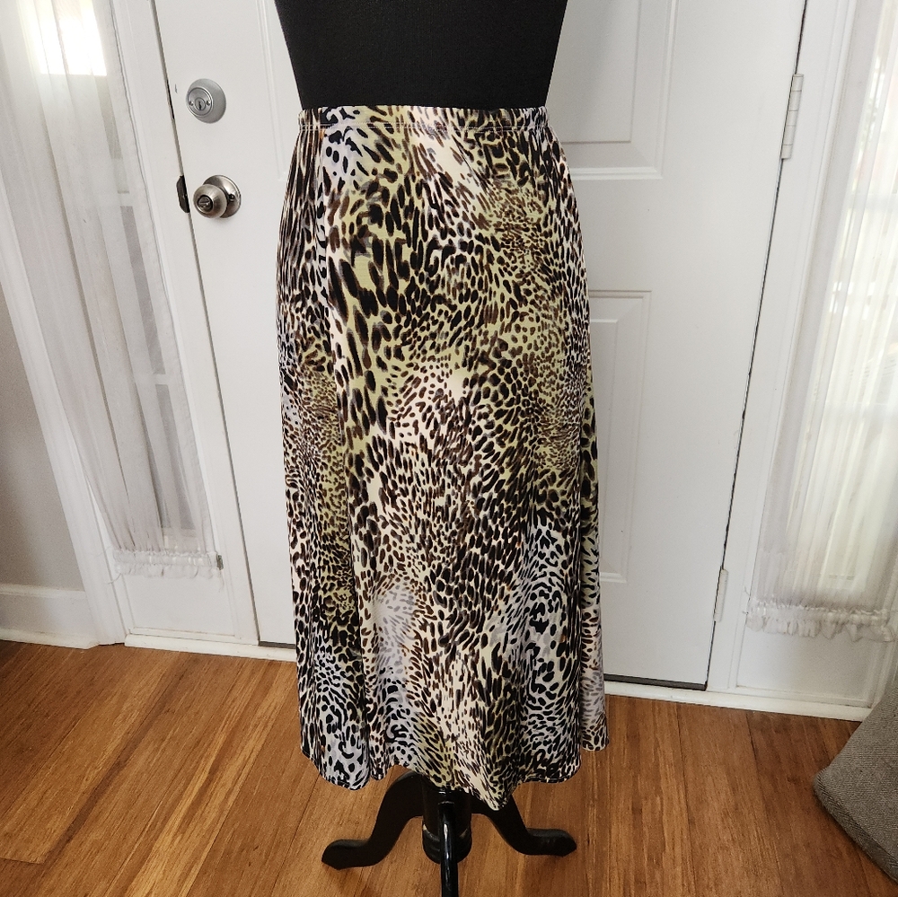 Collection Harve Bernard Animal Print Skirt  Size XL